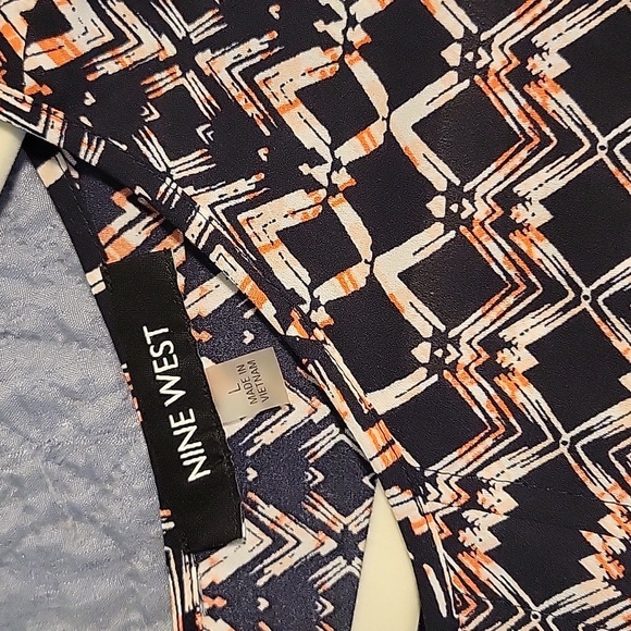 Nine west sleevless print. Blouse large - Picture 3 of 4